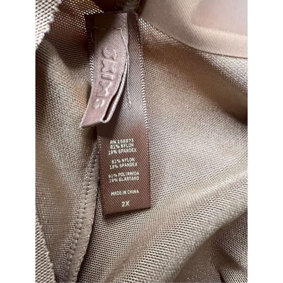 SKIMS Women’s 2X Low Back Short Sienna Tan Mid Thigh Shapewear - Picture 6 of 6